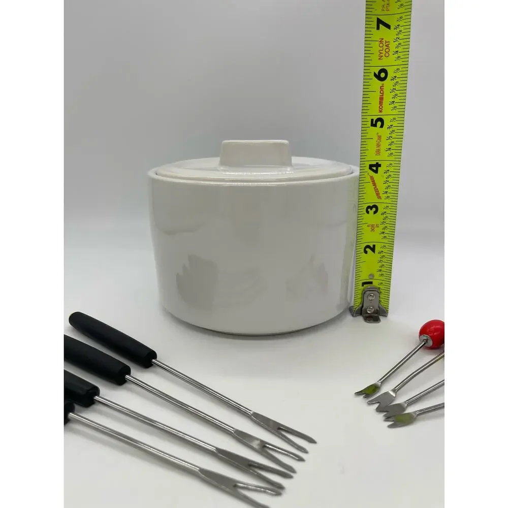 Pier 1 Stoneware Fondue Set
